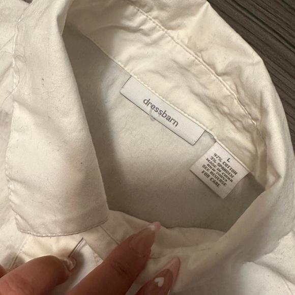 🌥️dressbarn button up blouse with small belt - Picture 3 of 3